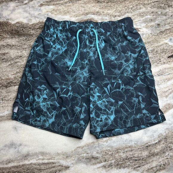 George, Geometric Novelty Print 6" Swim Trunks with Stretch, Men's Small (28-30) - Picture 2 of 11